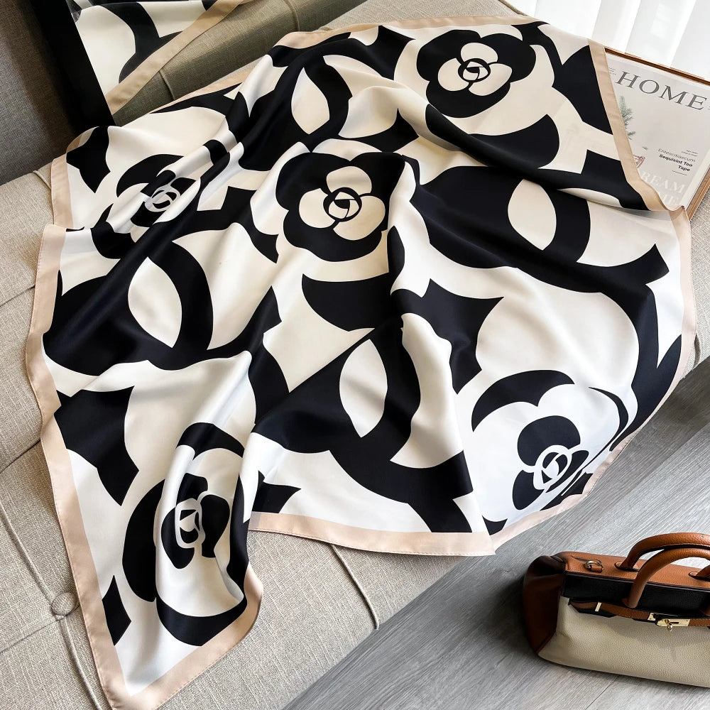 Satin Twill Square Scarf