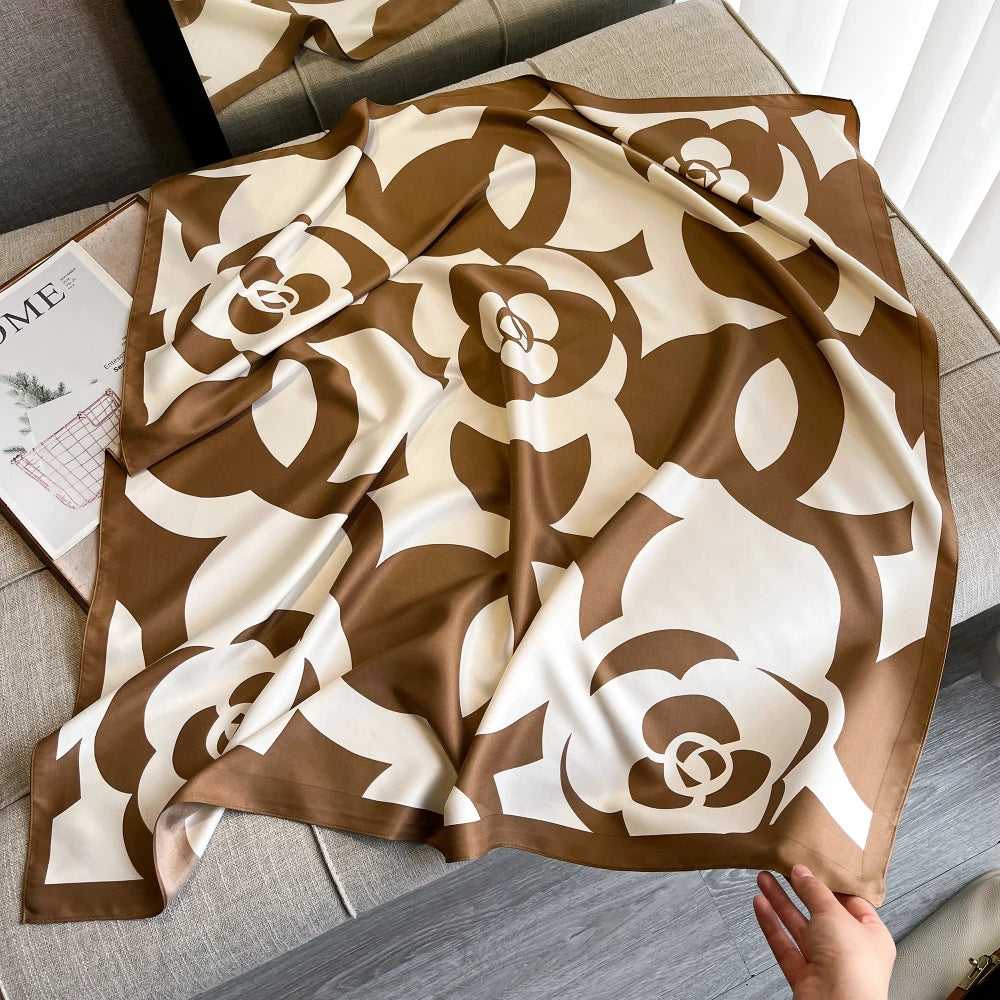 Satin Twill Square Scarf