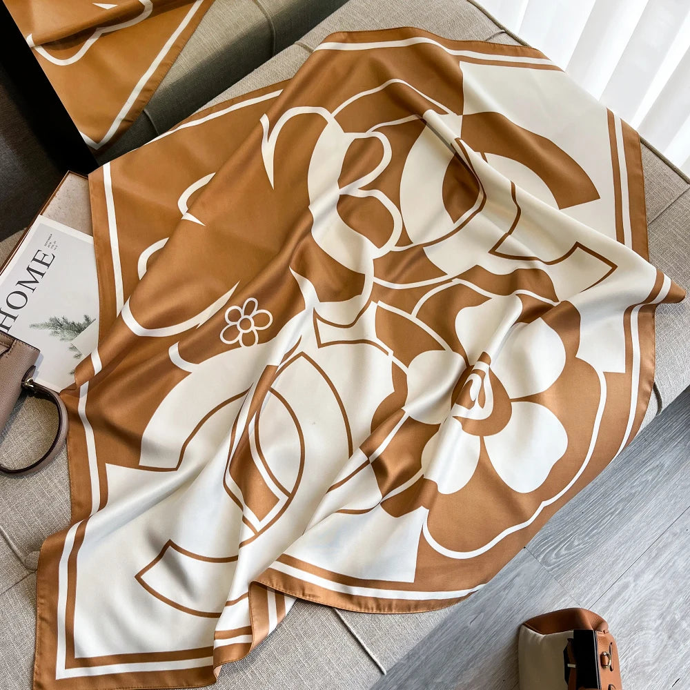 Satin Twill Square Scarf