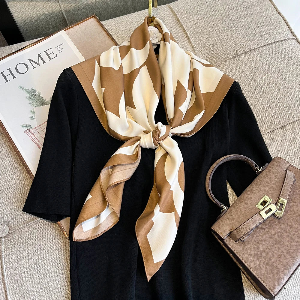 Satin Twill Square Scarf
